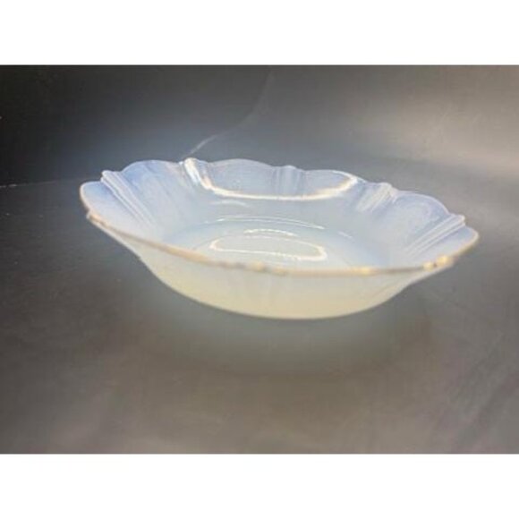 MacBeth-Evans "American Sweetheart" Monax W/ Gold Trim Depression Glass 6" Cerea - Picture 7 of 7